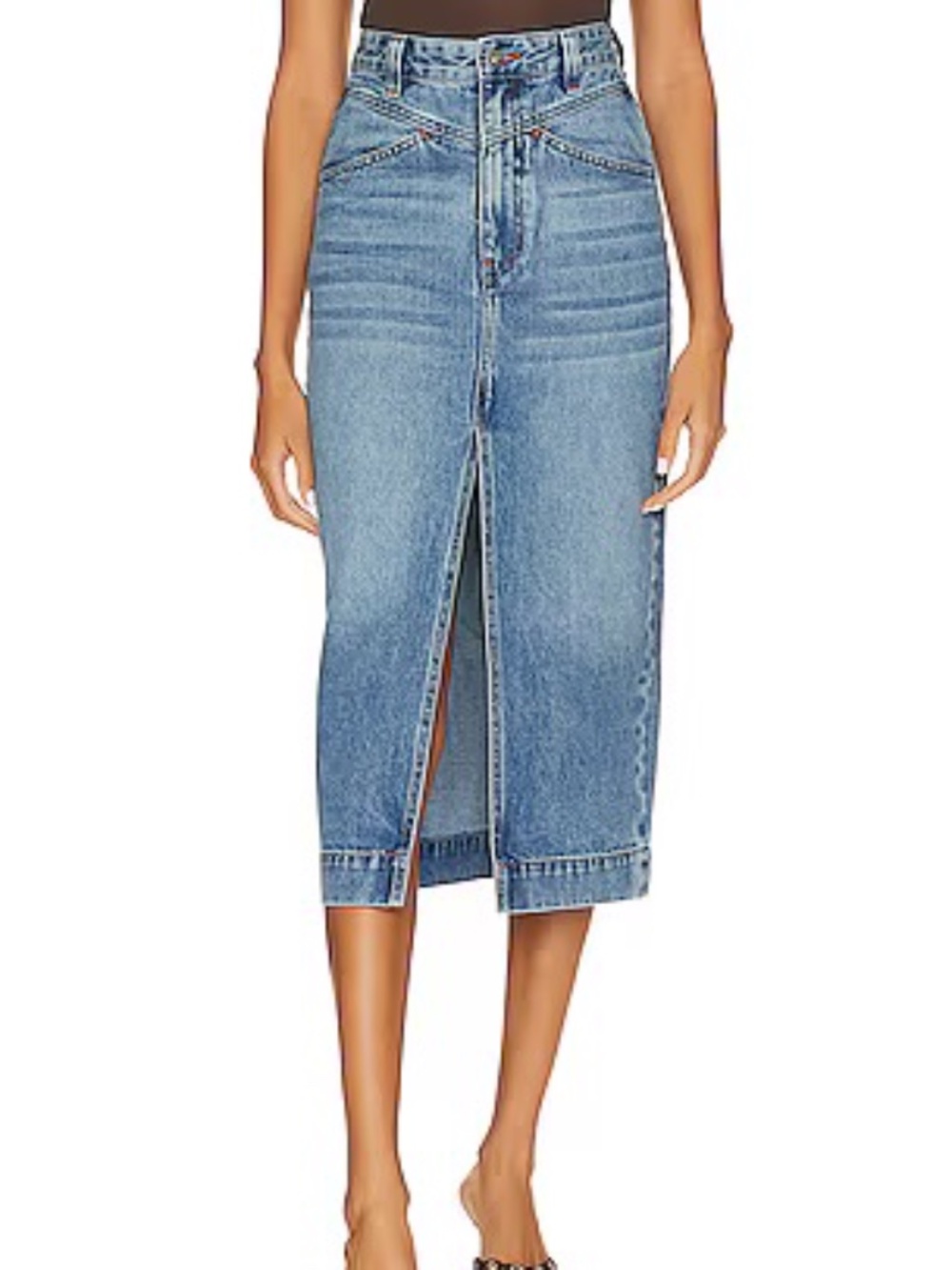 Jonah Midi Denim Skirt